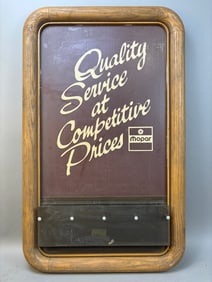 60s Mopar Chrysler Dodge Part Service Display Sign