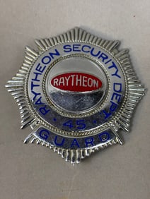 Vintage Raytheon Security Department Guard Badge