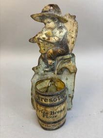 Early Ceresota Prize Bread Flour Tin Match Holder