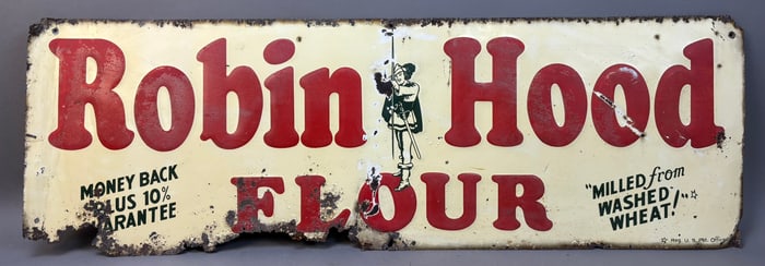 Vintage SST Robin Hood Flour Advertising Sign