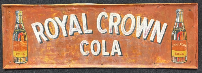 50s SST Royal Crown Soda Bottle Advertising Sign