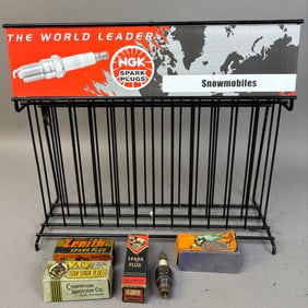 Vintage NGK Spark Plug Store Display NOS Ac Titan