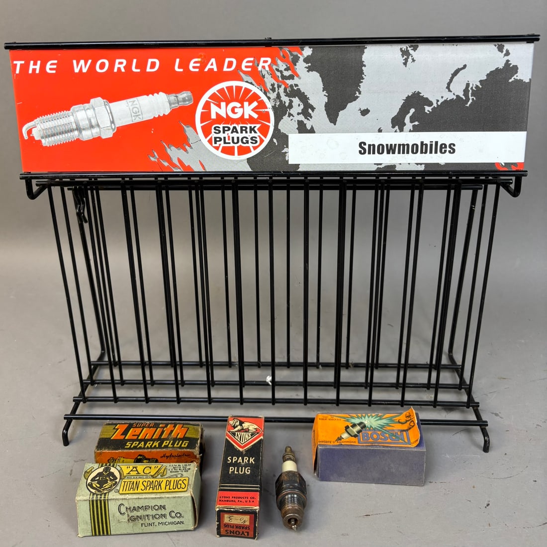 Vintage NGK Spark Plug Store Display NOS Ac Titan (1 of 10)