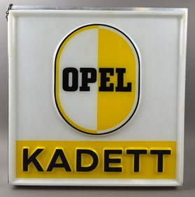 Opel Kadett Lighted Dealership Advertising Sign