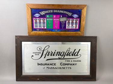 2 Slot Machine Glass Door Springfield Ins Sign