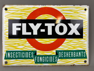 SSP German Fly Tox Insect Killer Advertising Sign
