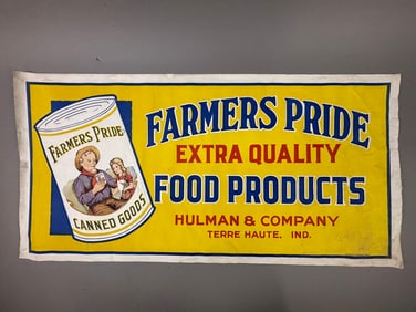 Farmers Pride Grocery Canvas Advertising Banner