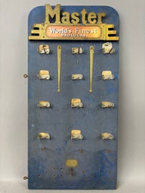 Master World's Finest Padlocks Store Display Sign
