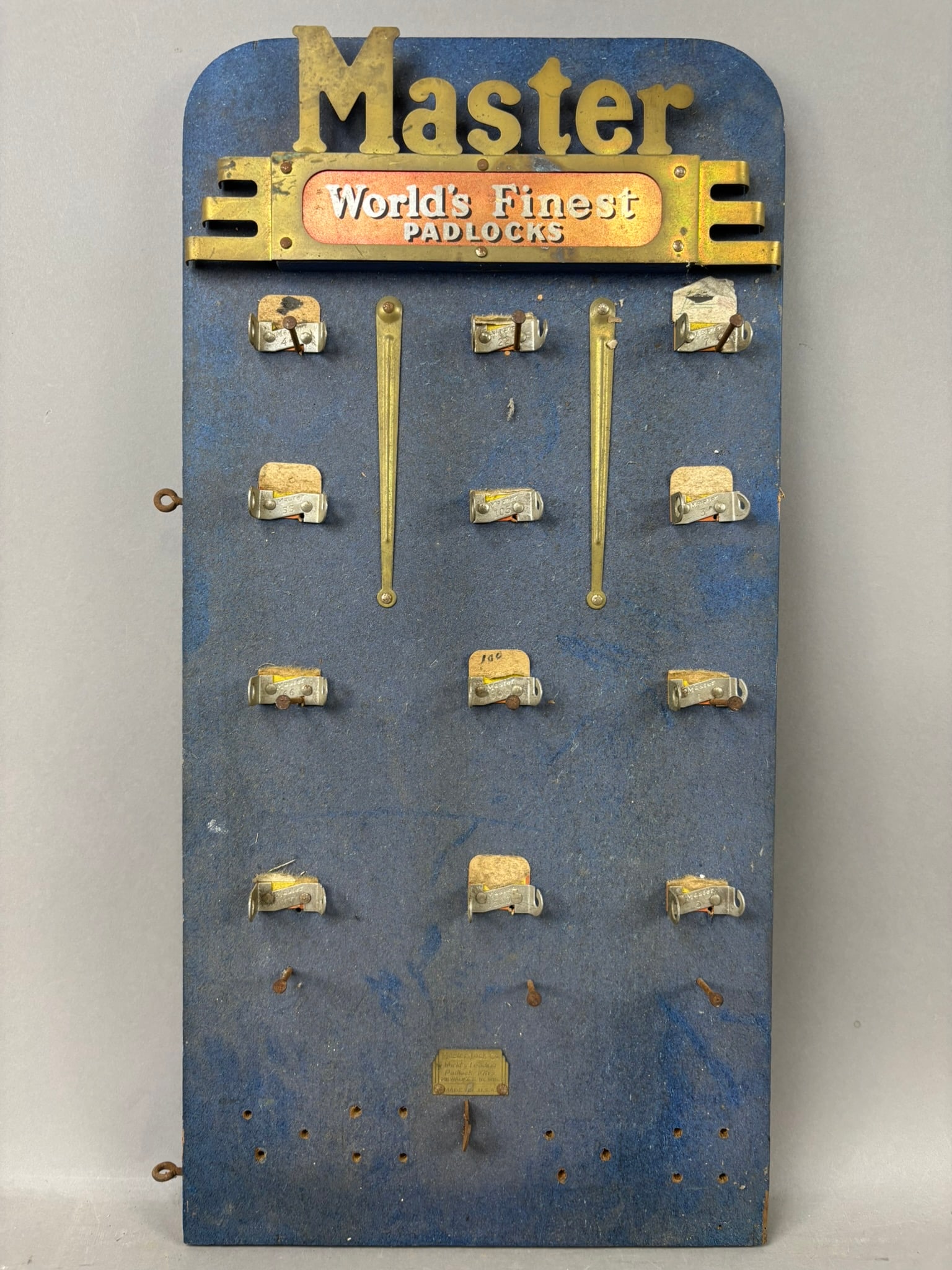 Master World's Finest Padlocks Store Display Sign (1 of 8)