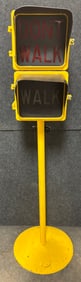 Vintage Marbelite Cross Don?t Walk Signal w/Stand