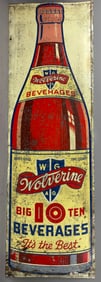 SST Wolverine Beverage Soda Beer Advertising Sign
