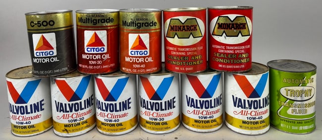 12 NOS Valvoline Monarch Trophy Motor Oil Quarts