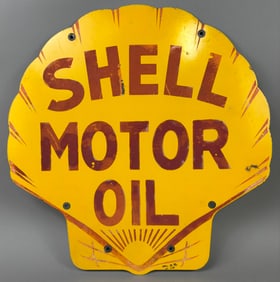 DST Shell Motor Oil Diecut Advertising Sign