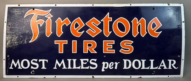 SSP Firestone Tires Most Miles Advertising Sign