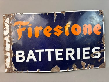 DSP Firestone Batteries Flange Advertising Sign