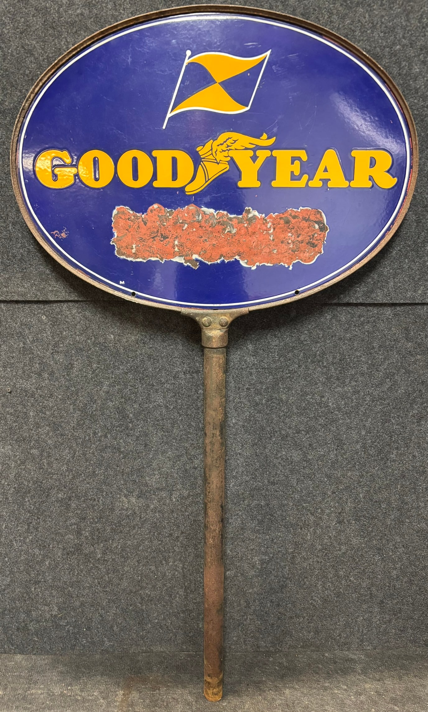 Goodyear Tires DSP Curbside Lollipop Porcelain Sign (1 of 12)