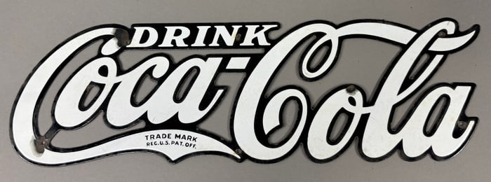 Original Coca Cola Coke Delivery Truck SSP Sign