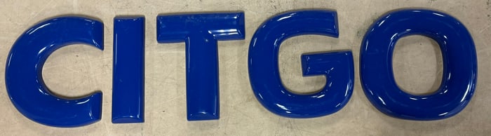 CITGO Gas Station Plastic 8' 70s Advertising Sign