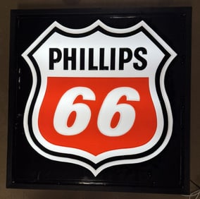 Phillips 66 Motor Oil Gas Electric Lighted Sign