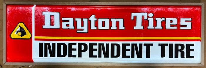 Dayton Tires Electric Lighted Dealer DSP 8' Sign