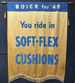 Buick 1949 Soft Flex Cushion Dealer Showroom Banner