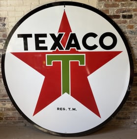Texaco DSP 6' 1959 Service Station Porcelain Sign
