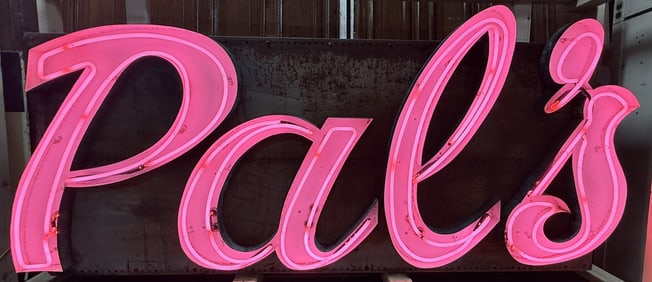 PALS DINER 1950s Grand Rapids Michigan Neon Sign
