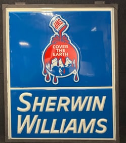 Sherwin Williams Paint Plastic Advertising Sign