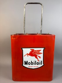 Mobil Oil 50s Glass Bottle Service Station Display