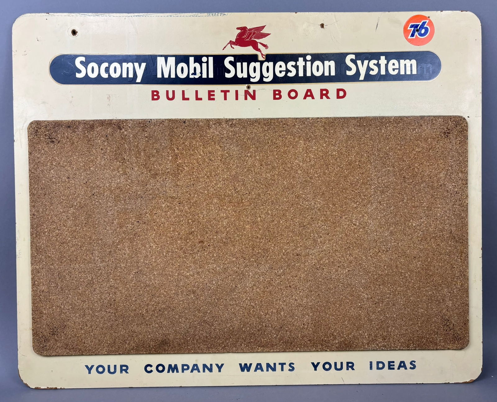 Socony Mobil Gas Oil Pegasus Bulletin Board (1 of 7)