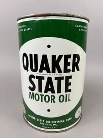 NOS Quaker State 5 Quart Motor Oil Can