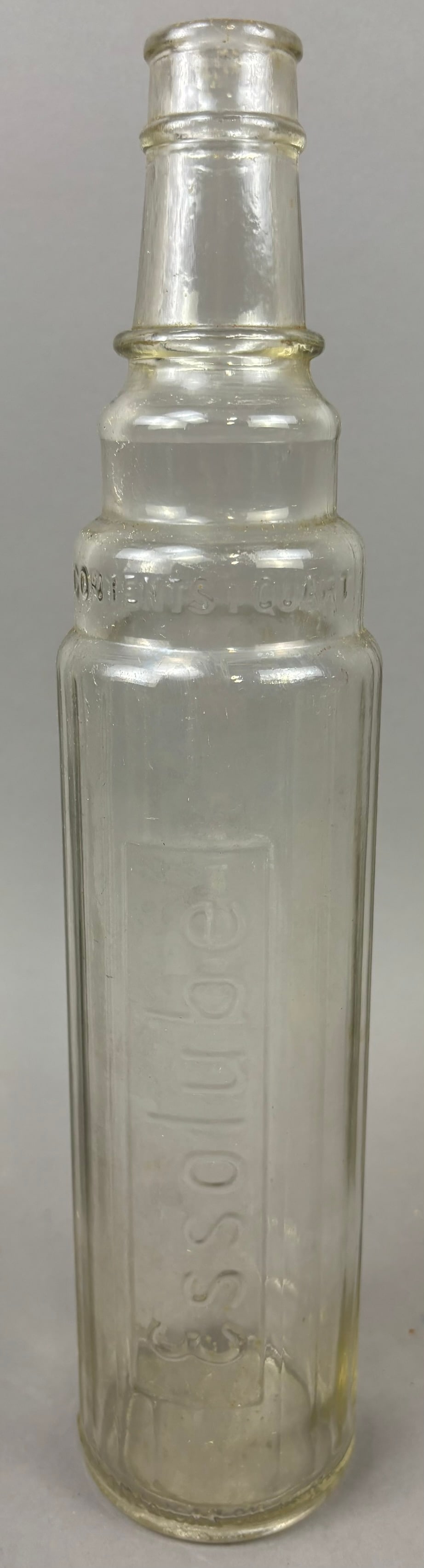 Original Essolube Glass Quart Motor Oil Bottle (1 of 11)