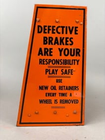 Defective Brakes Metal Store Display Rack