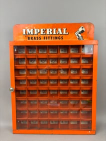 Imperial Brass Fitting Metal Store Display Cabinet