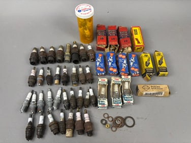 51 NOS Fisk Champion AC Delco Spark Plugs