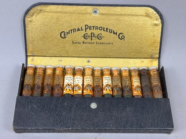 Early CenPeCo Motor Oil Sample Bottle Set Case #2