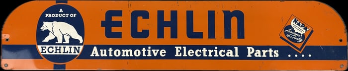 Echlin Electrical Parts Rack Advertising SST Sign