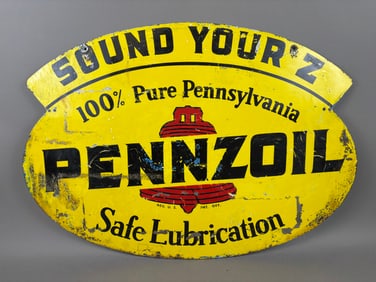 Pennzoil Oil Sound Your Z DST Advertising Sign