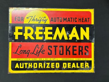 Freeman Long Stokers Advertising SST Dealer Sign