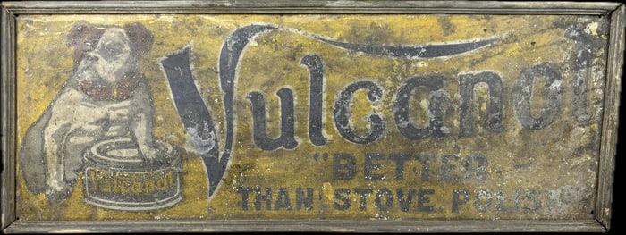 Vulcanol Polish Bulldog Logo SST Wood Frame Sign