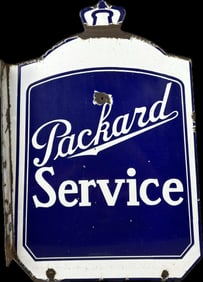 Packard Service Diecut Flange DSP Advertising Sign