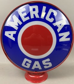 American Gas Pump Complete Globe Metal Body
