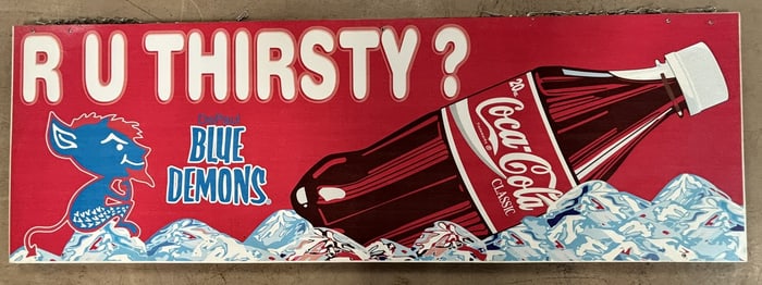 Coca Cola Concession Hanging Advertising Soda Sign