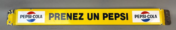 Pepsi Cola Porcelain Door Push Bar French Canada #2