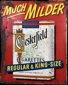 Chesterfield Cigarettes Much Milder Store SST Sign