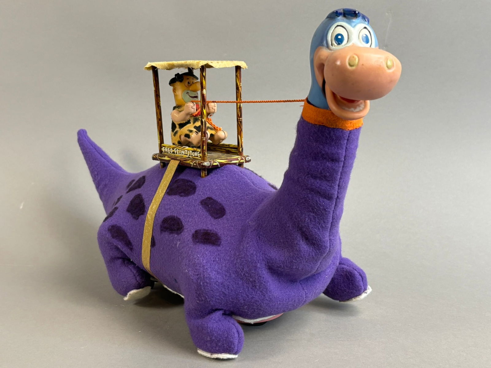 Marx Battery OP Fred Flintstone Riding Dino Toy  (1 of 17)