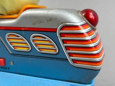 Space Scooter Tin Battery OP Trade Mark Japan Toy