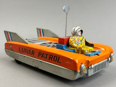 Cragstan Lunar Patrol Tin Battery OP Space Toy Japan
