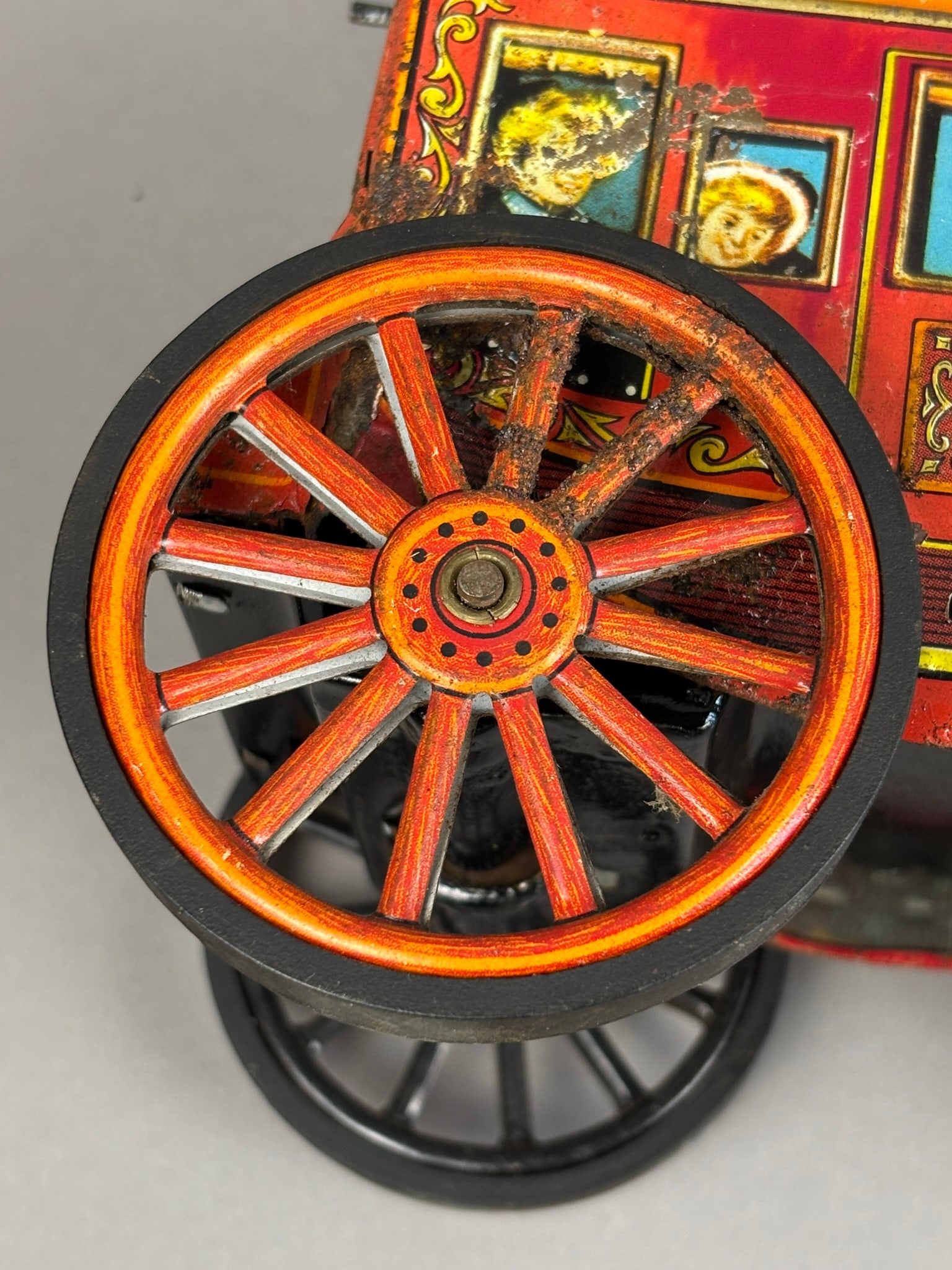 ALPS Tin Wells Fargo Overland Stage Battery OP Toy: This lot features an ALPS Wells Fargo Overland Stage battery operated tin toy. Toy moves, made noise when powered on, it may not be complete, please review all pictures for best description. Overall m
