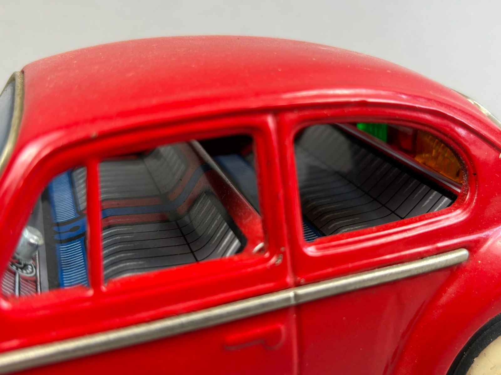 2 Japanese Tin Battery OP VW Beetle Car Toys (1 of 17)